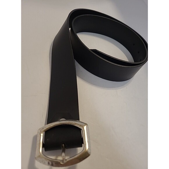 DEMICINTURE Black Leather Belt Womens Size Medium Made In Italy Classic - Picture 3 of 7